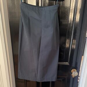 Staud Navy skirt w detachable train